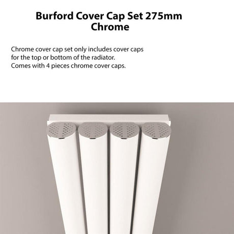 Eastbrook Burford Top/Bottom Cover Cap Set 275mm - Chrome - 89.0403 - TAP 'N' SHOWER