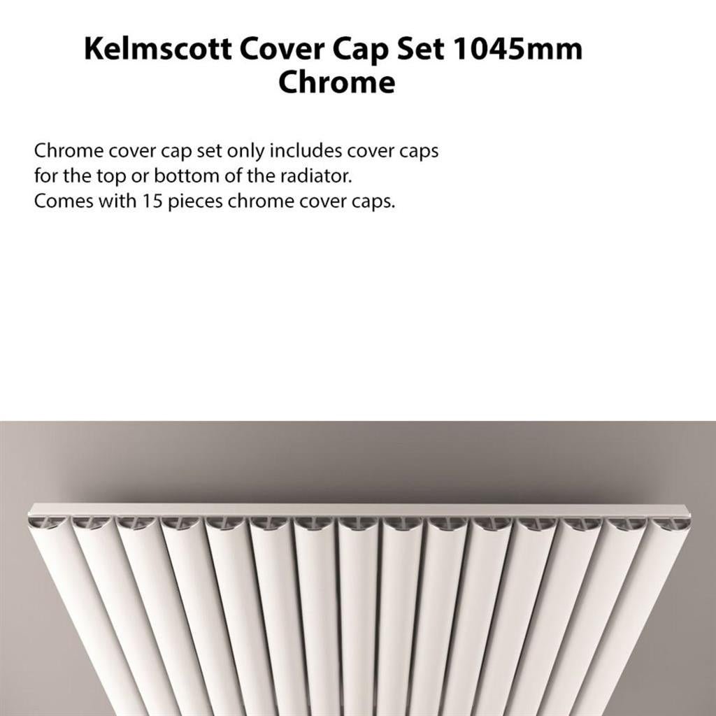 Eastbrook Kelmscott Top/Bottom Cover Cap Set 1045mm - Chrome - 89.0417 - TAP 'N' SHOWER