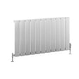 Eastbrook Malmesbury Aluminium Horizontal Radiator 600mm x 1040mm - Matt White - 89.0424 - TAP 'N' SHOWER