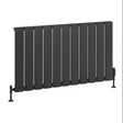Eastbrook Malmesbury Aluminium Horizontal Radiator 600mm x 1040mm - Matt Anthracite - 89.0430 - TAP 'N' SHOWER