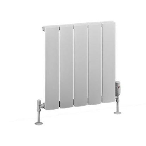 Eastbrook Malmesbury Aluminium Horizontal Radiator 500mm x 470mm - Matt White - 89.0433 - TAP 'N' SHOWER
