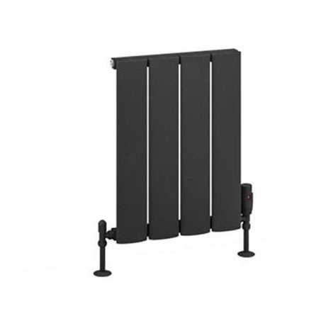 Eastbrook Malmesbury Aluminium Horizontal Radiator 500mm x 375mm - Matt Anthracite - 89.0438 - TAP 'N' SHOWER