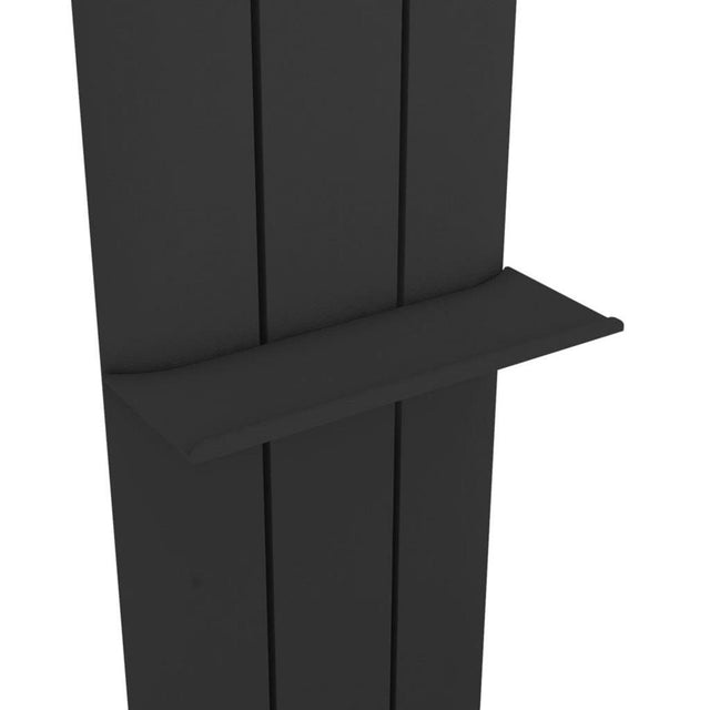 Eastbrook Peretti Flat Towel Shelf 280mm - Matt Black - 89.0474 - TAP 'N' SHOWER