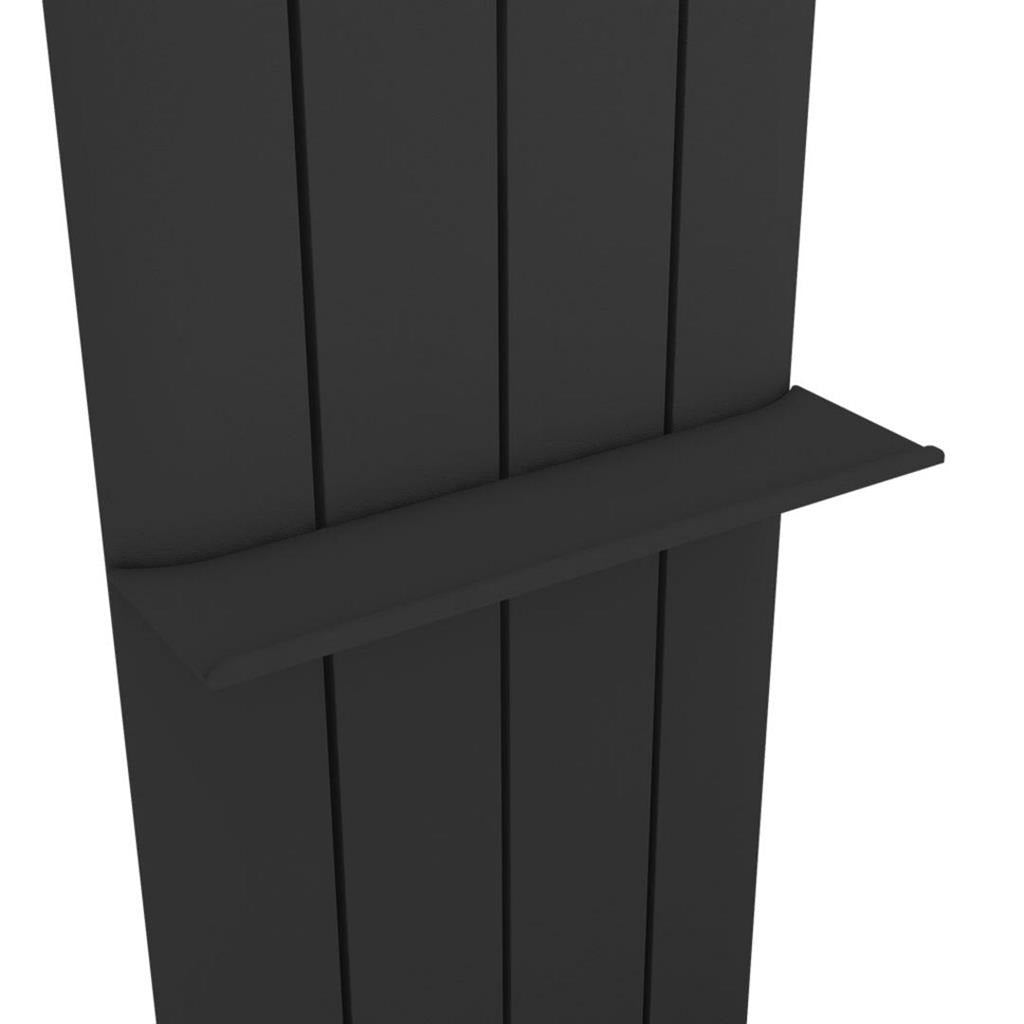 Eastbrook Peretti Flat Towel Shelf 375mm - Matt Black - 89.0475 - TAP 'N' SHOWER