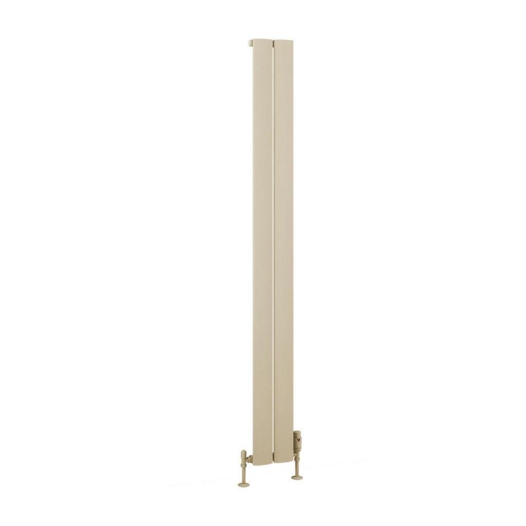 Eastbrook Malmesbury Aluminium Vertical Radiator 1800mm x 185mm - Matt Cappuccino - 89.0477 - TAP 'N' SHOWER