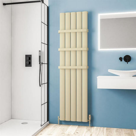 Eastbrook Malmesbury Aluminium Vertical Radiator 1800mm x 470mm - Matt Cappuccino - 89.0480 - TAP 'N' SHOWER