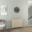 Eastbrook Malmesbury Aluminium Horizontal Radiator 600mm x 850mm - Matt Cappuccino - 89.0484 - TAP 'N' SHOWER