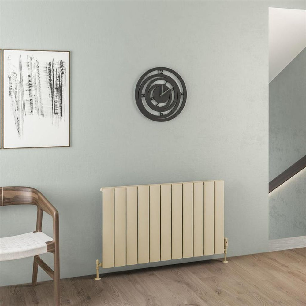 Eastbrook Malmesbury Aluminium Horizontal Radiator 600mm x 1040mm - Matt Cappuccino - 89.0485 - TAP 'N' SHOWER