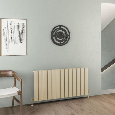 Eastbrook Malmesbury Aluminium Horizontal Radiator 600mm x 1230mm - Matt Cappuccino - 89.0486 - TAP 'N' SHOWER