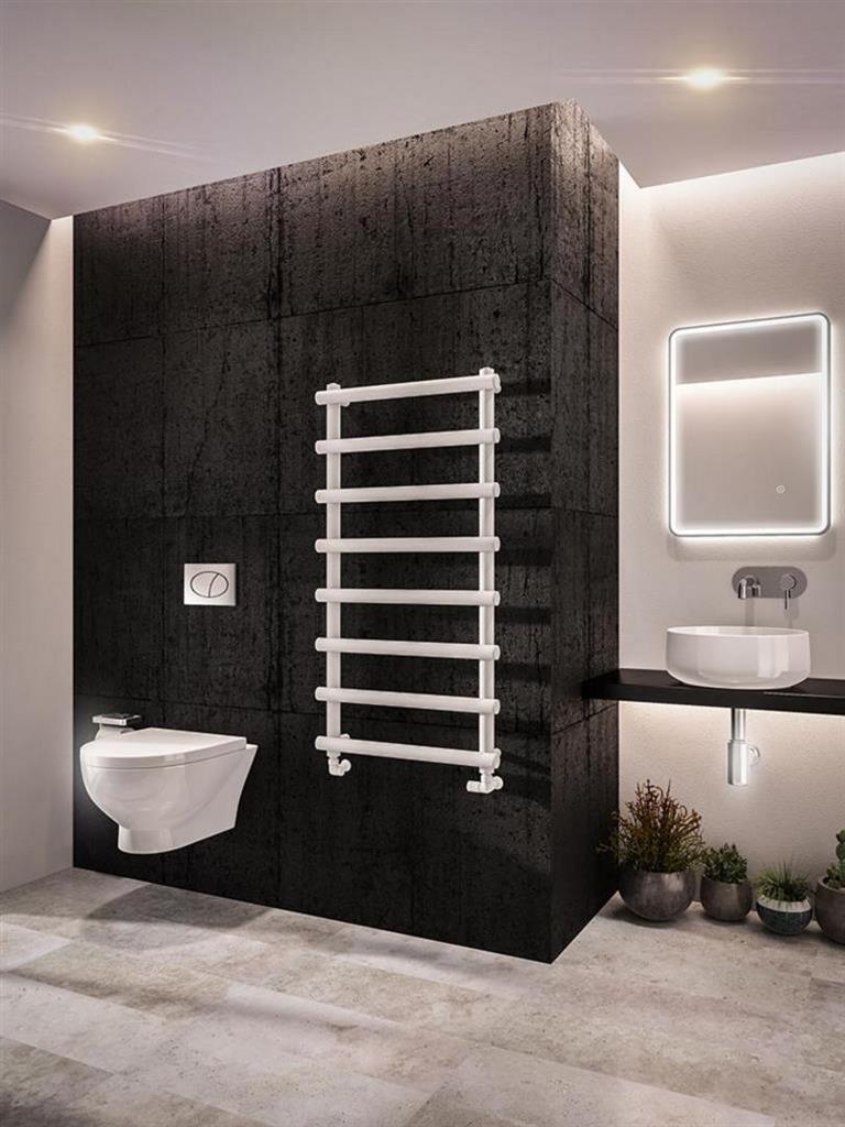 Eastbrook Marlow Straight Designer Towel Radiator 1150mm x 600mm - Matt White - 89.0503 - TAP 'N' SHOWER