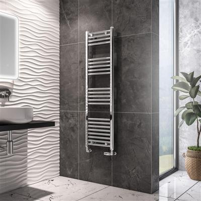 Eastbrook Wingrave Straight Ladder Towel Radiator 1400mm x 400mm - Chrome - 89.0530 - TAP 'N' SHOWER
