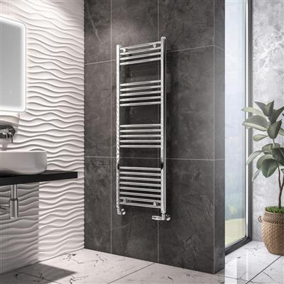 Eastbrook Wingrave Straight Ladder Towel Radiator 1400mm x 500mm - Chrome - 89.0531 - TAP 'N' SHOWER