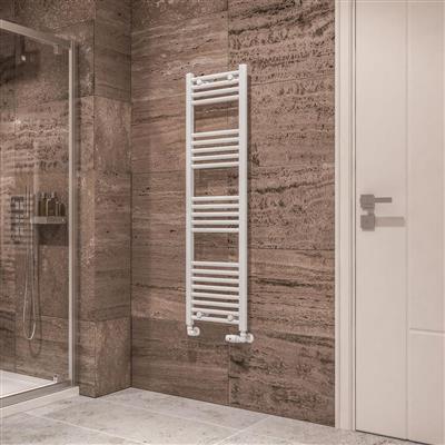 Eastbrook Wingrave Straight Ladder Towel Radiator 1400mm x 400mm - Gloss White - 89.0536 - TAP 'N' SHOWER