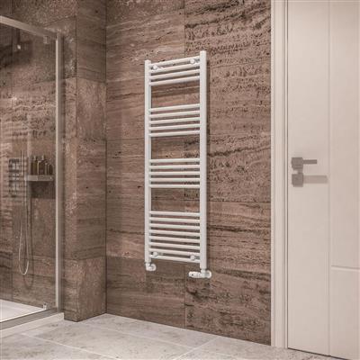 Eastbrook Wingrave Straight Ladder Towel Radiator 1400mm x 500mm - Gloss White - 89.0537 - TAP 'N' SHOWER