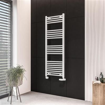 Eastbrook Wingrave Straight Ladder Towel Radiator 1400mm x 500mm - Matt White - 89.0540 - TAP 'N' SHOWER