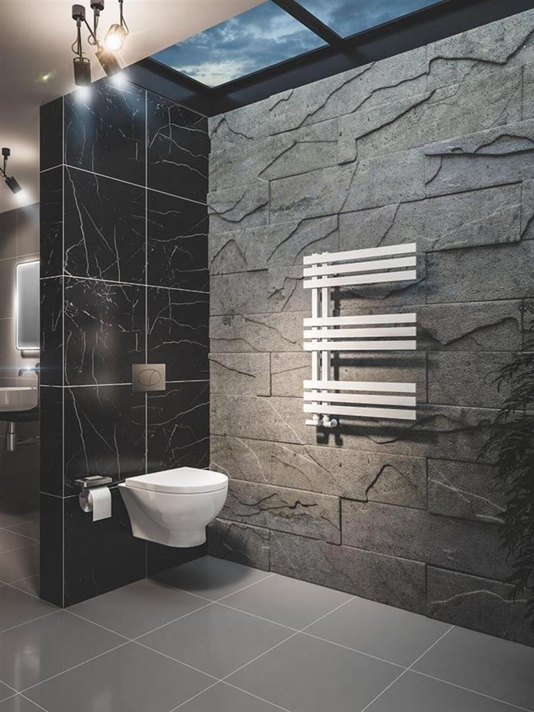 Eastbrook Hurley Designer Towel Radiator 800mm x 600mm - Matt White - 89.0543 - TAP 'N' SHOWER