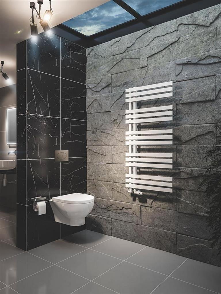 Eastbrook Hurley Designer Towel Radiator 1200mm x 600mm - Matt White - 89.0545 - TAP 'N' SHOWER
