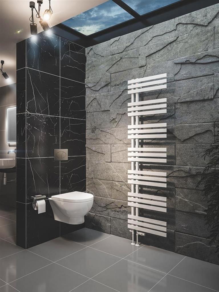 Eastbrook Hurley Designer Towel Radiator 1800mm x 500mm - Matt White - 89.0546 - TAP 'N' SHOWER