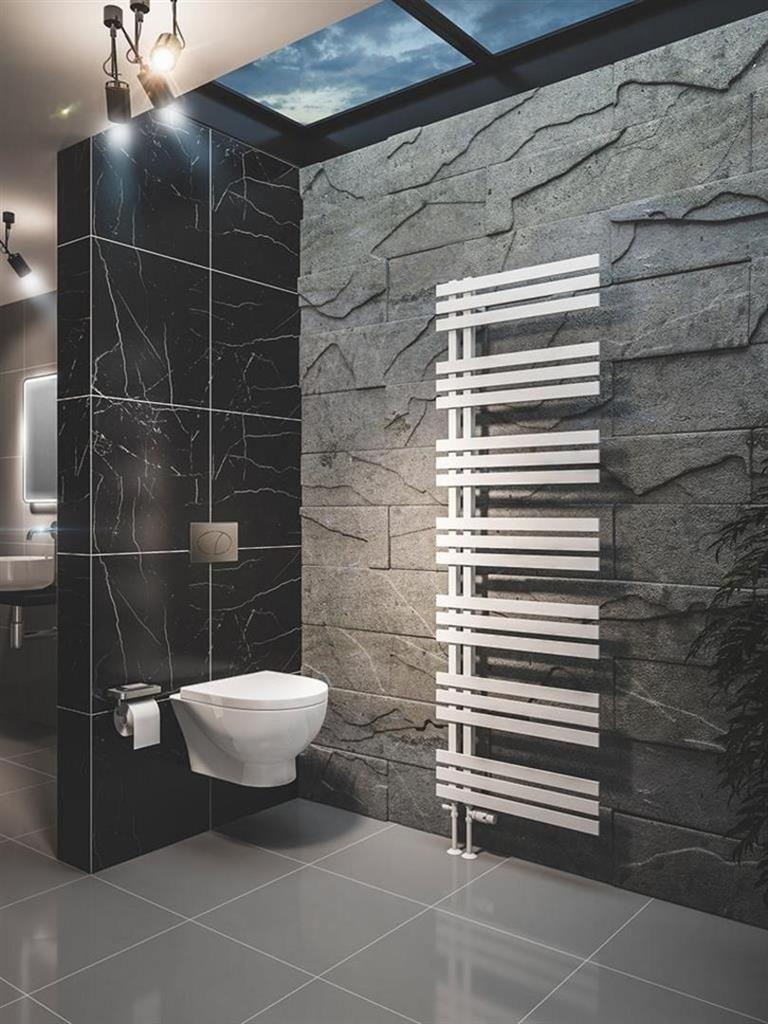 Eastbrook Hurley Designer Towel Radiator 1800mm x 600mm - Matt White - 89.0547 - TAP 'N' SHOWER