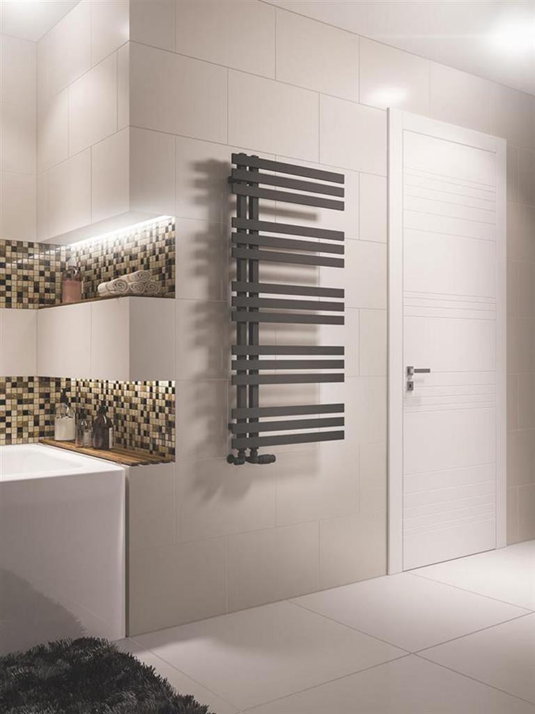 Eastbrook Hurley Designer Towel Radiator 1200mm x 600mm - Matt Anthracite - 89.0551 - TAP 'N' SHOWER