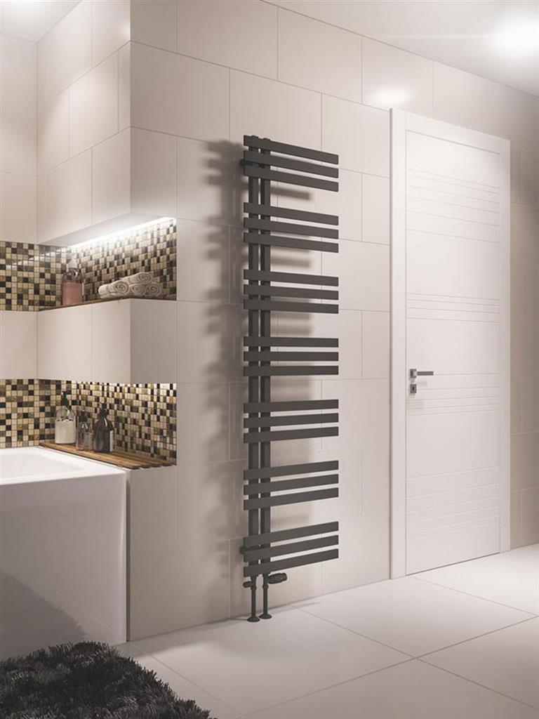 Eastbrook Hurley 1800mm x 500mm Designer Towel Radiator - Matt Anthracite - 89.0552 - TAP 'N' SHOWER