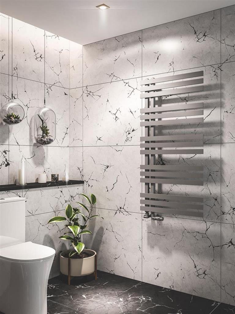 Eastbrook Hurley Designer Towel Radiator 1200mm x 600mm - Matt Grey - 89.0557 - TAP 'N' SHOWER