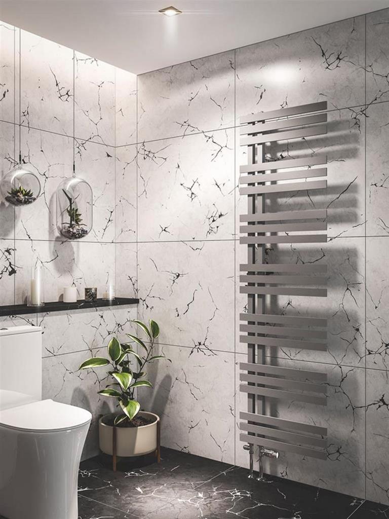 Eastbrook Hurley Designer Towel Radiator 1800mm x 500mm - Matt Grey - 89.0558 - TAP 'N' SHOWER