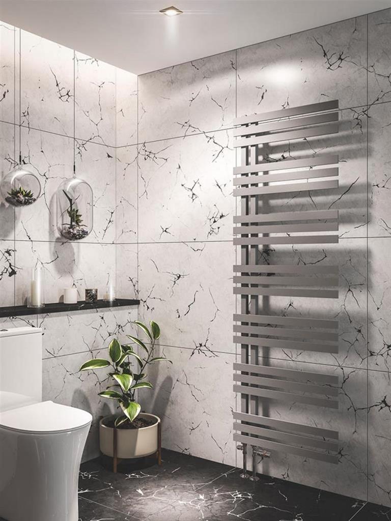 Eastbrook Hurley Designer Towel Radiator 1800mm x 600mm - Matt Grey - 89.0559 - TAP 'N' SHOWER