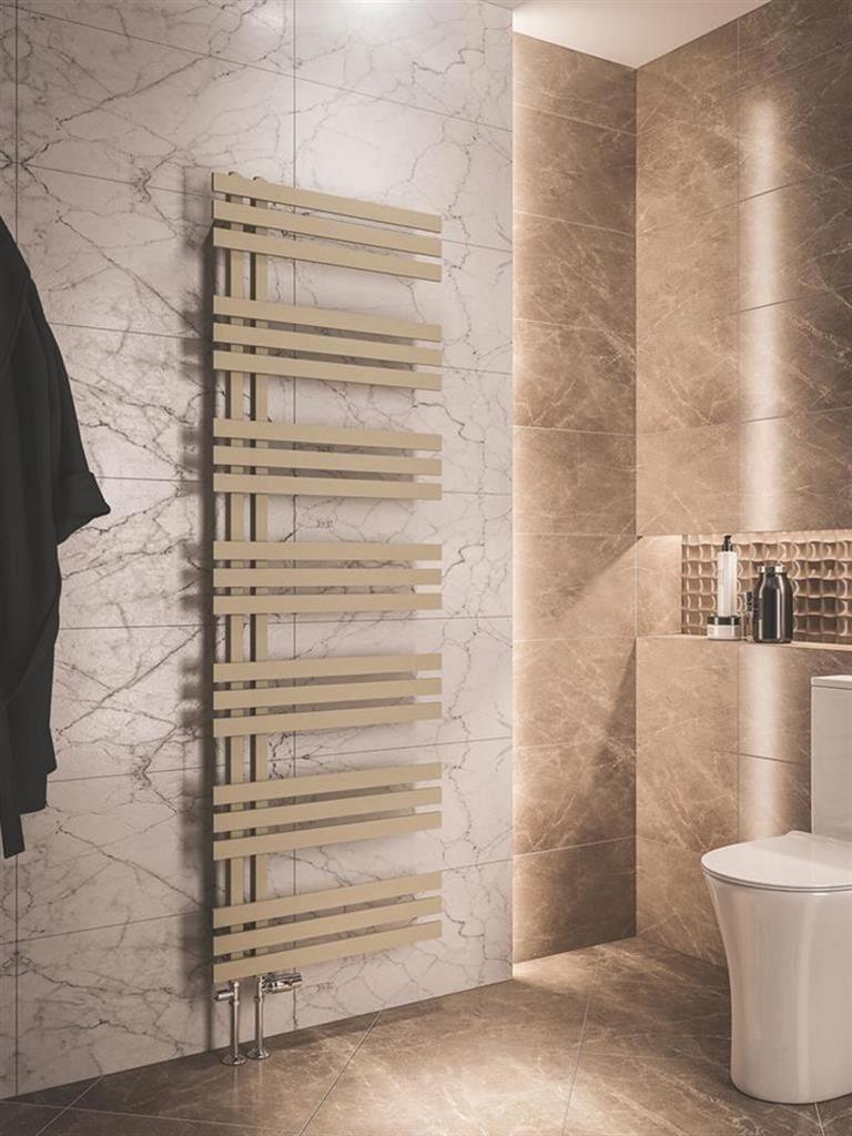 Eastbrook Hurley Designer Towel Radiator 1800mm x 600mm - Matt Cappuccino - 89.0565 - TAP 'N' SHOWER