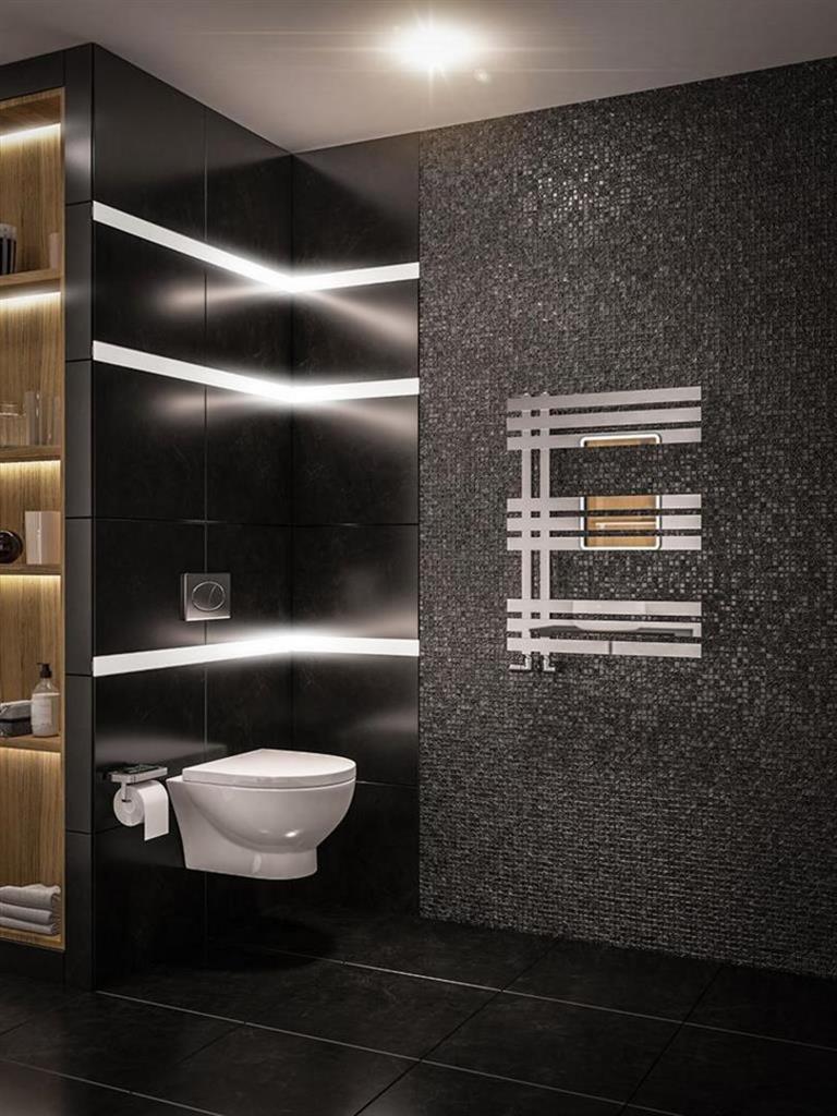 Eastbrook Hurley Designer Towel Radiator 800mm x 600mm - Chrome - 89.0567 - TAP 'N' SHOWER