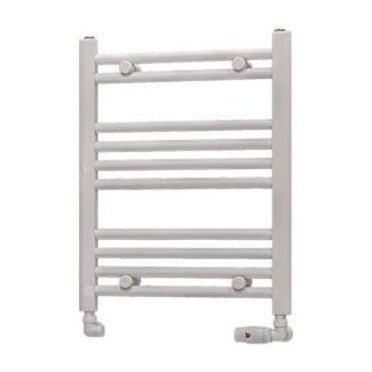 Eastbrook Westward Straight Ladder Towel Radiator 600mm x 500mm - Gloss White - 89.0572 - TAP 'N' SHOWER