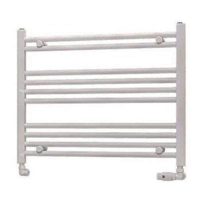 Eastbrook Westward Straight Ladder Towel Radiator 600mm x 800mm - Gloss White - 89.0574 - TAP 'N' SHOWER
