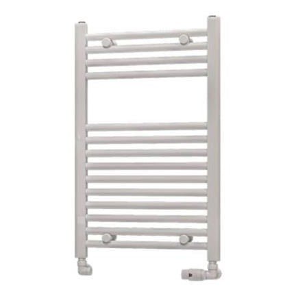 Eastbrook Westward Straight Ladder Towel Radiator 800mm x 500mm - Gloss White - 89.0576 - TAP 'N' SHOWER