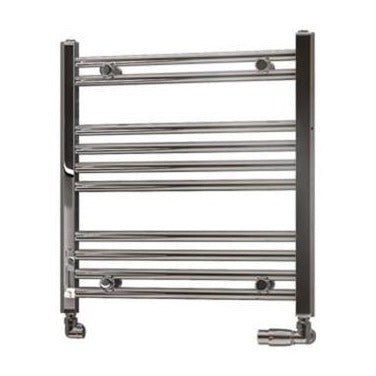 Eastbrook Westward Straight Ladder Towel Radiator 600mm x 600mm - Chrome - 89.0585 - TAP 'N' SHOWER