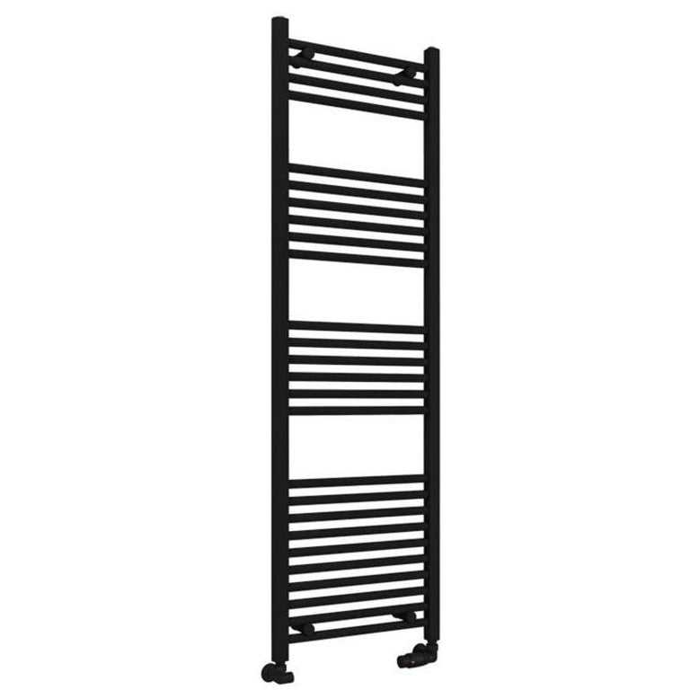 Eastbrook Wingrave Straight Ladder Towel Radiator1600mm x 500mm - Matt Black - 89.0609 - TAP 'N' SHOWER