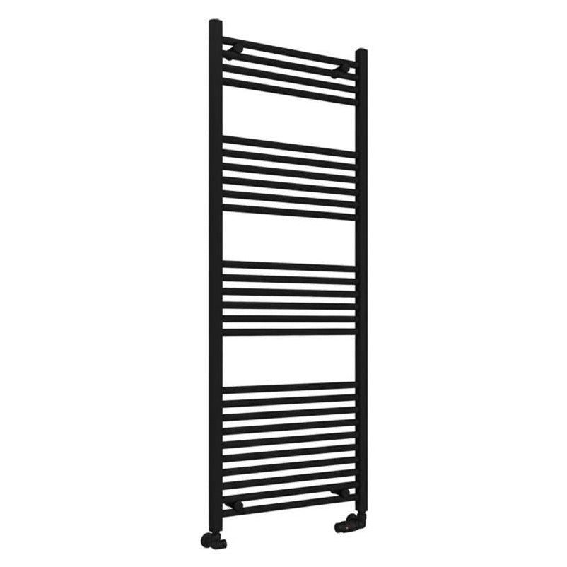 Eastbrook Wingrave Straight Ladder Towel Radiator 1600mm x 600mm - Matt Black - 89.0610 - TAP 'N' SHOWER