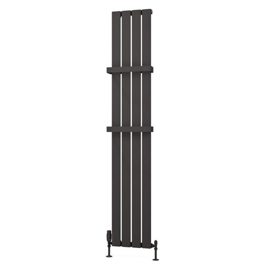 Eastbrook Deddington Vertical Designer Radiator 1800mm x 310mm - Matt Anthracite - 89.0863 - TAP 'N' SHOWER