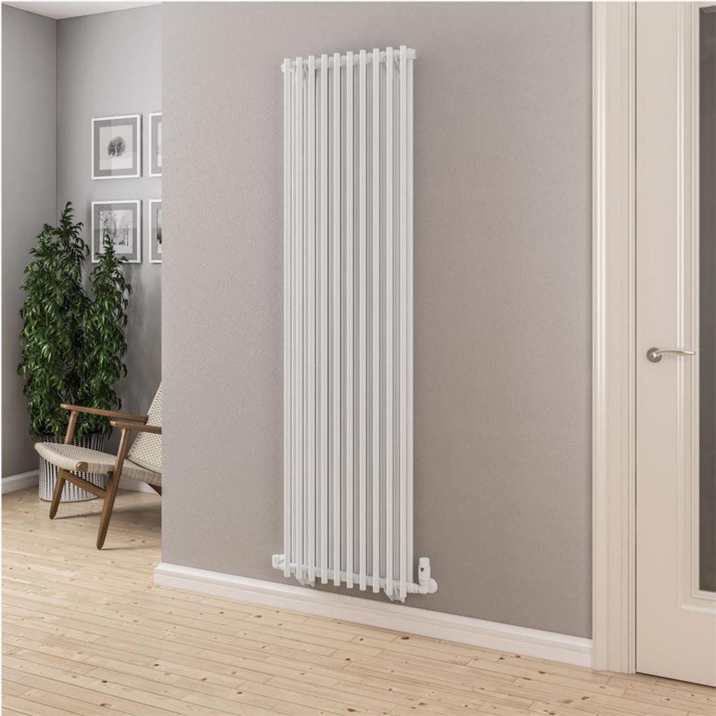 Eastbrook Murano Tube on Tube Vertical Radiator 510mm x 1800mm - Gloss White - 89.0903 - TAP 'N' SHOWER
