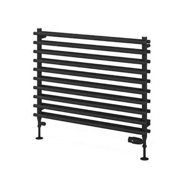 Eastbrook Murano Tube on Tube Horizontal Radiator 800mm x 600mm - Matt Black - 89.0918 - TAP 'N' SHOWER