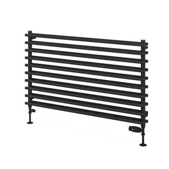 Eastbrook Murano Tube on Tube Horizontal Radiator 1000mm x 600mm - Matt Black - 89.0919 - TAP 'N' SHOWER