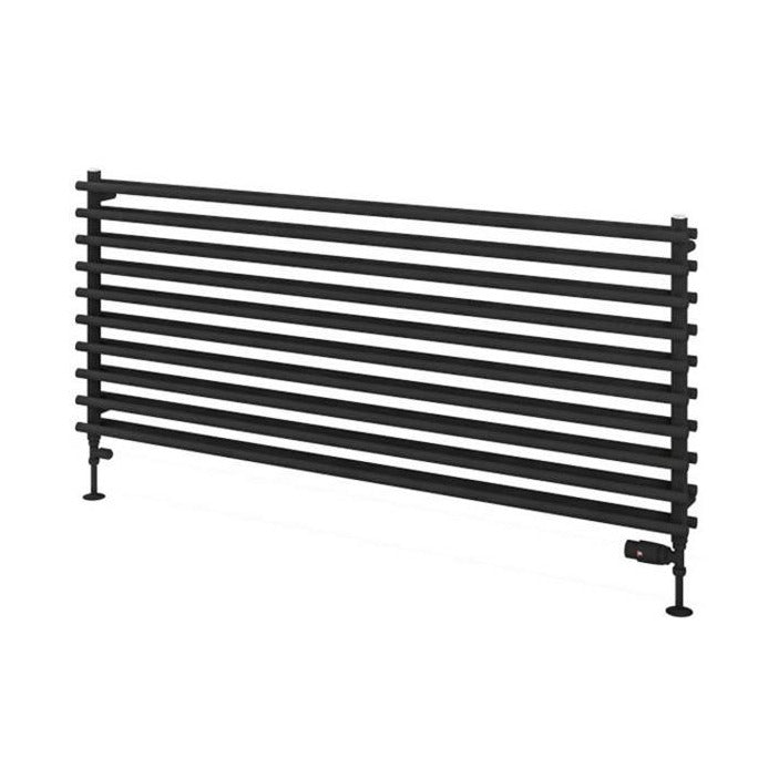 Eastbrook Murano Tube on Tube Horizontal Radiator 1400mm x 600mm - Matt Black - 89.0921 - TAP 'N' SHOWER
