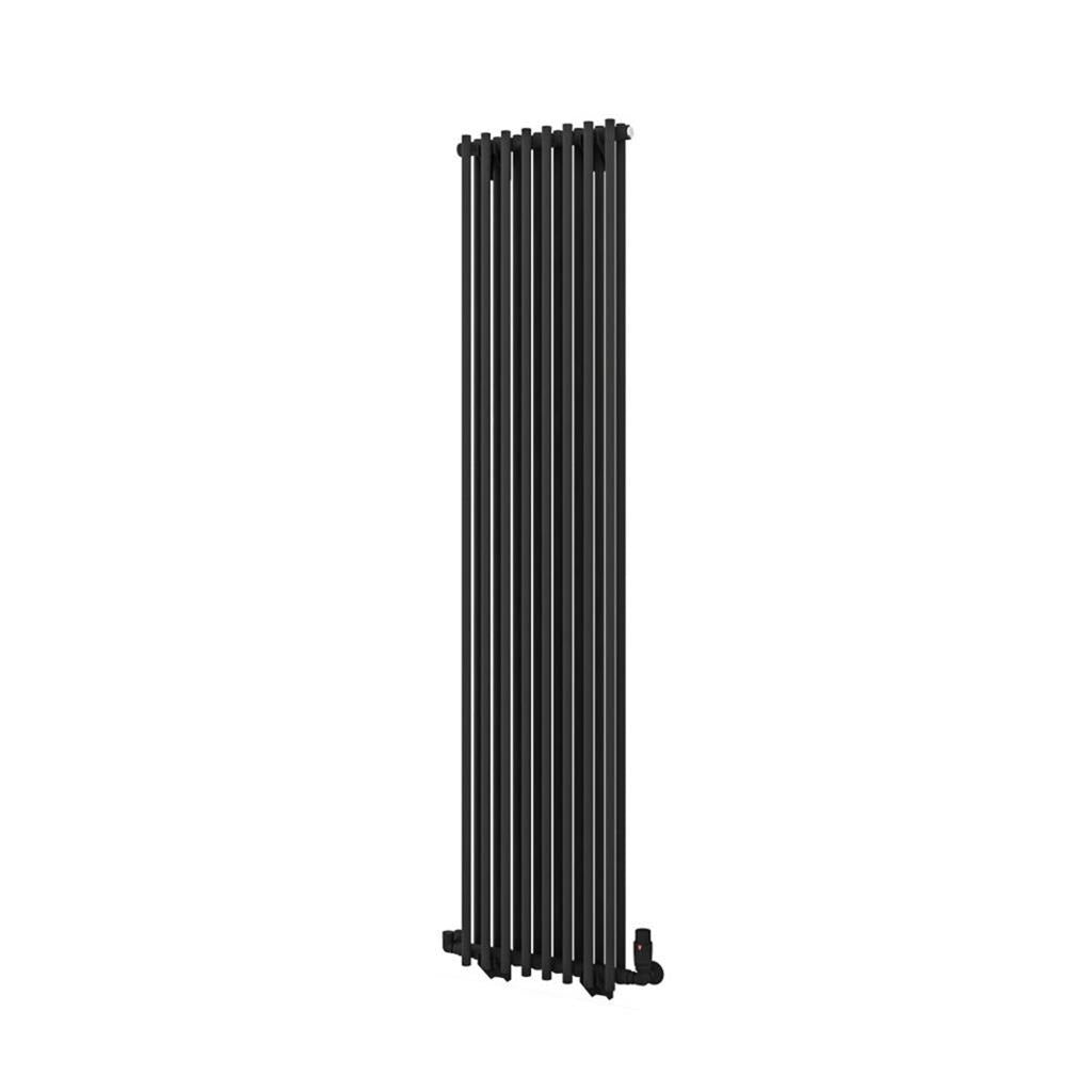 Eastbrook Murano Tube on Tube Vertical Radiator 410mm x 1800mm - Matt Black - 89.0923 - TAP 'N' SHOWER