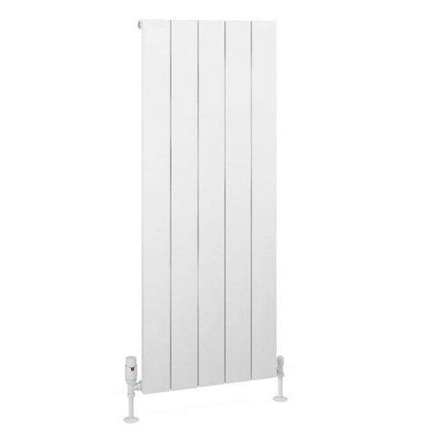 Eastbrook Charlton Aluminium Vertical Radiator 470mm x 1200mm - Matt White - 89.0927 - TAP 'N' SHOWER
