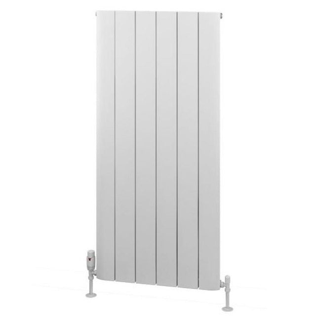 Eastbrook Withington Aluminium Vertical Radiator 565mm x 1200mm - Matt White - 89.0933 - TAP 'N' SHOWER