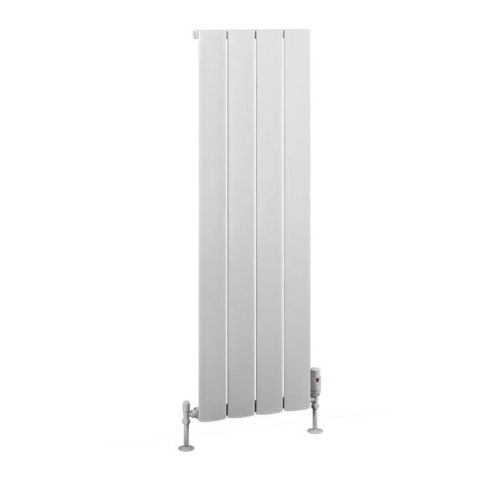 Eastbrook Malmesbury Aluminium Vertical Radiator 375mm x 1200mm - Matt White - 89.0937 - TAP 'N' SHOWER