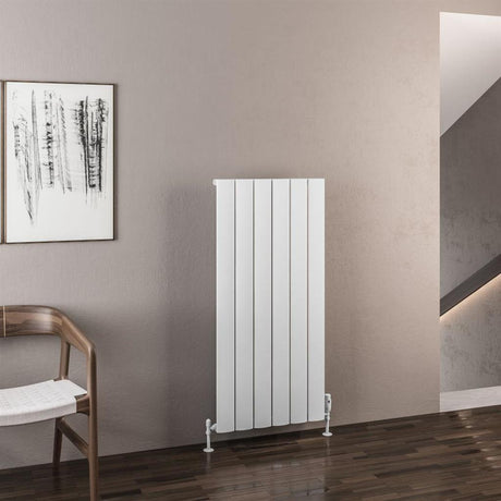 Eastbrook Malmesbury Aluminium Vertical Radiator 565mm x 1200mm - Matt White - 89.0939 - TAP 'N' SHOWER