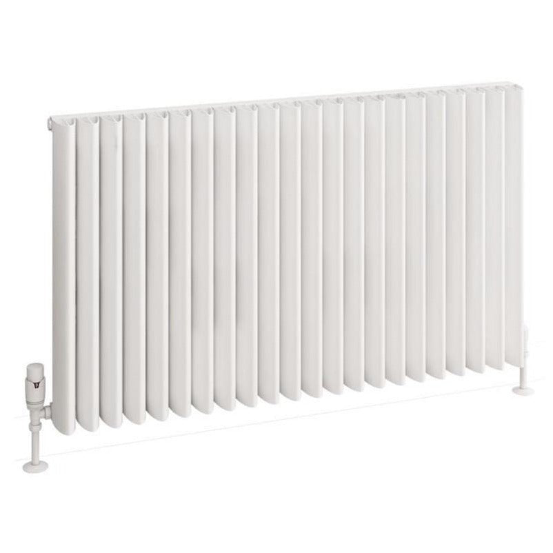 Eastbrook Witney Aluminium Horizontal Radiator 1040mm x 600mm - Matt White - 89.0944 - TAP 'N' SHOWER