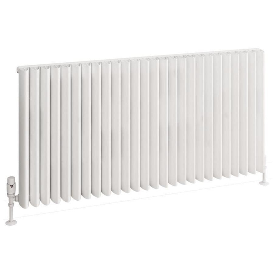 Eastbrook Witney Aluminium Horizontal Radiator 1230mm x 600mm - Matt White - 89.0945 - TAP 'N' SHOWER