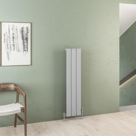 Eastbrook Malmesbury Aluminium Vertical Radiator 280mm x 1200mm - Matt Grey - 89.0947 - TAP 'N' SHOWER