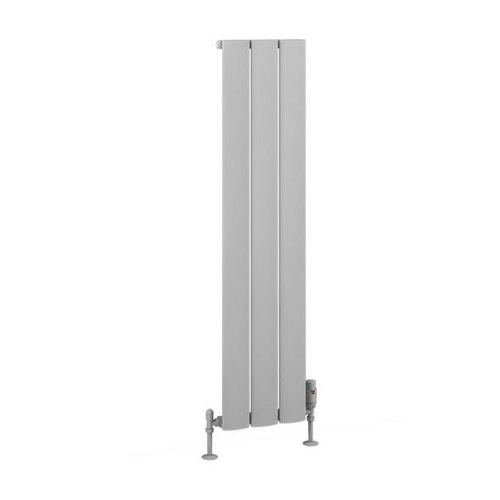 Eastbrook Malmesbury Aluminium Vertical Radiator 280mm x 1200mm - Matt Grey - 89.0947 - TAP 'N' SHOWER